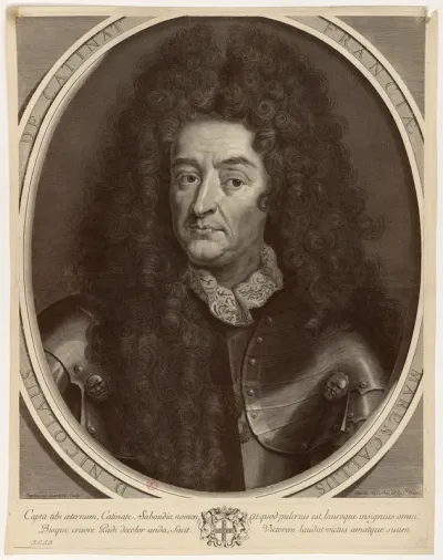 D. Nicolaus de Catinat Franciae Marescalus. Stephanus Gantrel sculp