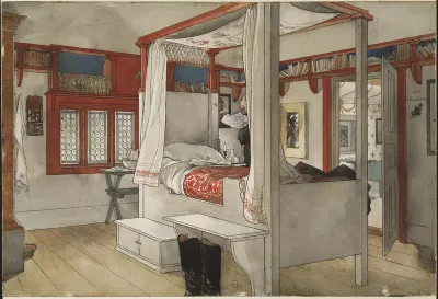 Daddy's Room. From A Home (26 watercolours)