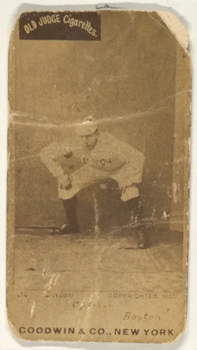 Daily, Catcher, Boston, from the Old Judge series (N172) for Old Judge Cigarettes