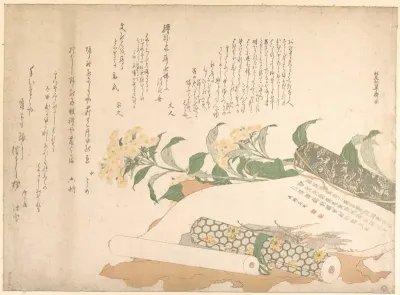 Daisies and Two Makimono
