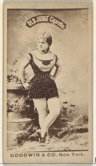 Daisy England, from the Actors and Actresses series (N171) for Old Judge Cigarettes