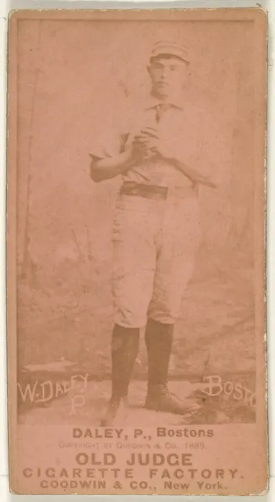 Daley, Pitcher, Boston, from the Old Judge series (N172) for Old Judge Cigarettes