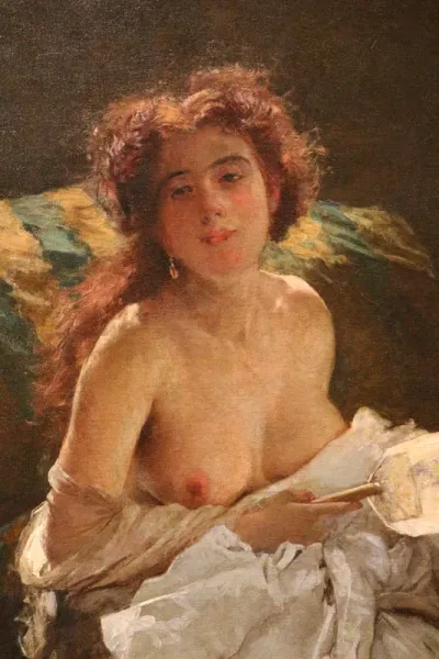 dama col ventaglio