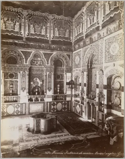 Damas. Intérieur de Maison. Consul Anglais (Syrie)