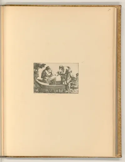 Danae und Akrisios mit Perseus