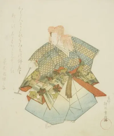 Dancer in Momijigari, from an untitled series of nerimono festival dancers