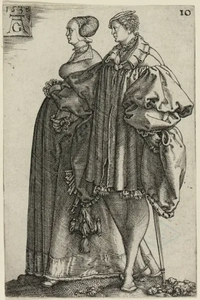 Dancing Couple, plate ten from The Large Wedding-Dancers