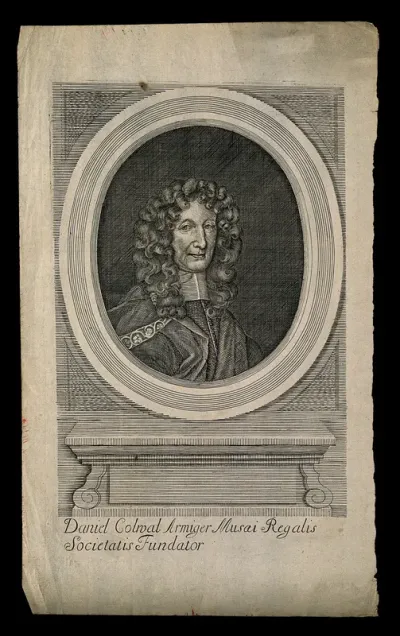 Daniel Colwall. Line engraving, 1681
