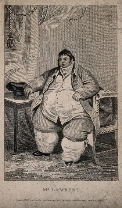 Daniel Lambert, a very large man