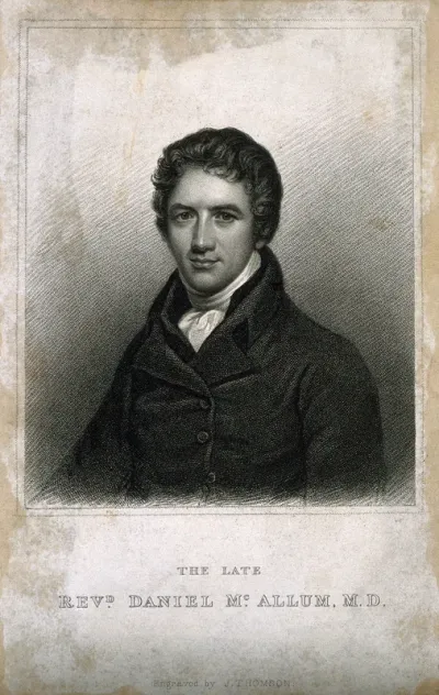 Daniel McAllum. Stipple engraving by J. Thomson, 1829