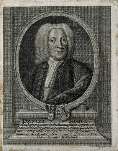 Daniel Nebel. Line engraving by G. Lichtensteger after J. P. Hoffmeister