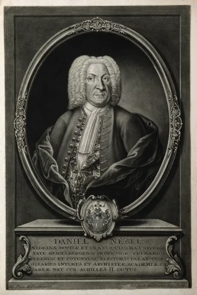 Daniel Nebel. Mezzotint by J.J. Haid after J. P. Hoffmeister