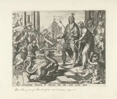 Daniël voedt de draak