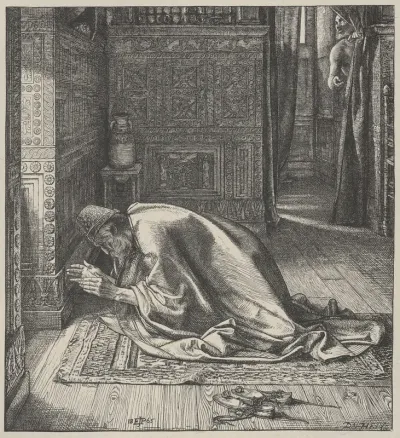 Daniel's Prayer, from "Dalziels' Bible Gallery"