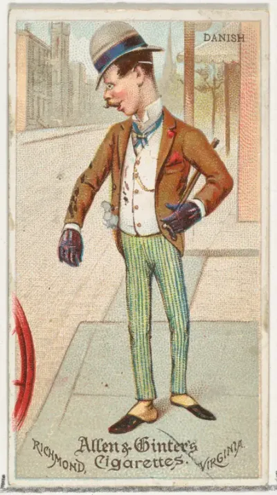 Danish, from World's Dudes series (N31) for Allen & Ginter Cigarettes