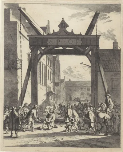 Dankzegging door graaf Johan Maurits na het ongeluk op de brug van Franeker, 1665