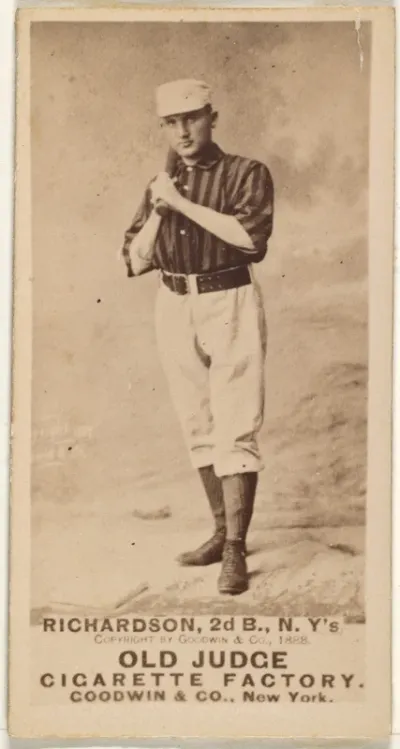 Danny Richardson, 2nd Base, New York, from the Old Judge series (N172) for Old Judge Cigarettes