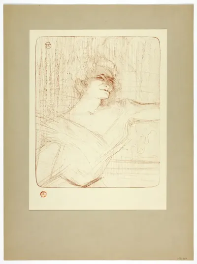 Dans la glu, plate two from Yvette Guilbert