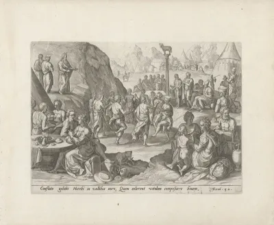 Dans rond het gouden kalf