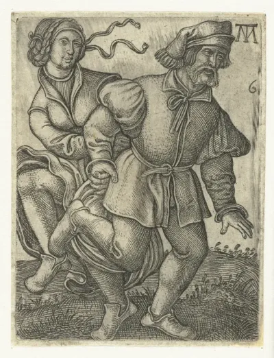 Dansend boerenpaar