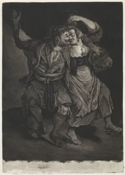 Dansend paar, 1695