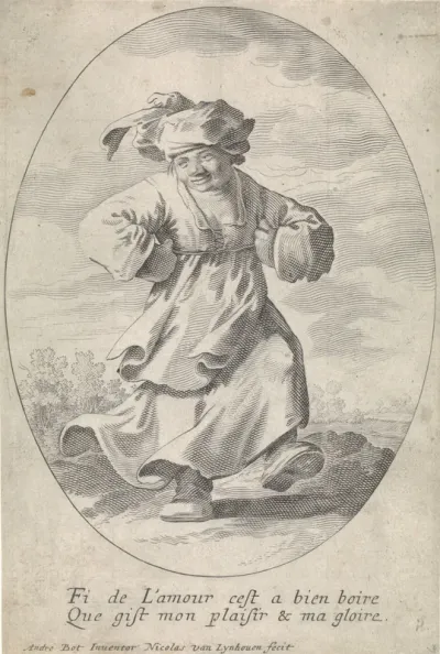 Dansende boerin