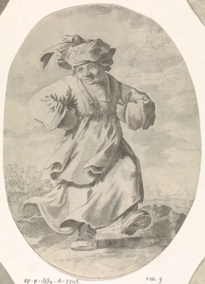 Dansende boerin