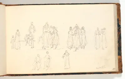 Dansende og spillende figurer