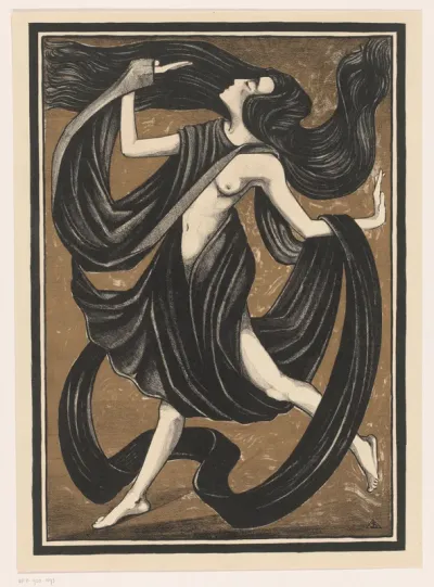 Danseres met draperieën
