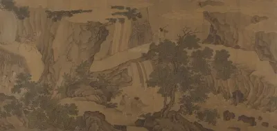 Daoist immortals in a landscape