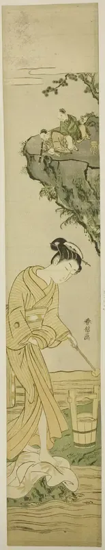 Daoist Immortals Spying on a Young Beauty