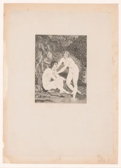 Daphnis en Chloë badend