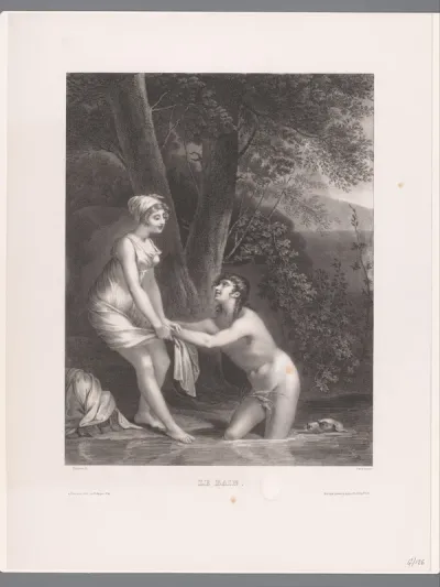 Daphnis en Chloë badend