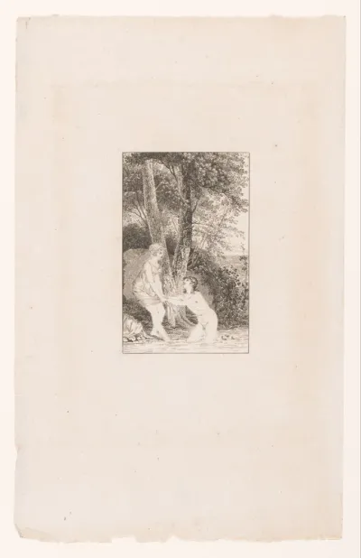 Daphnis en Chloë badend