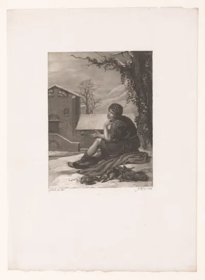 Daphnis tijdens de vogeljacht