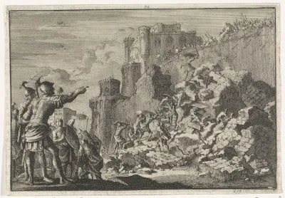 Dapperheid van de Syriër Sabinus die Jeruzalem tracht binnen te dringen
