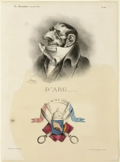 D'Arg...., plate 188 from Célébrités de la Caricature