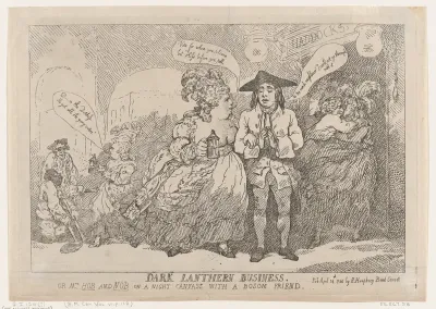 Dark Lanthern Business, or, Mrs. Hob and Nob On a Night Canvass With a Bosom Friend