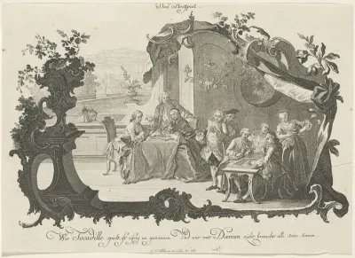 Das Bretspiel (Ladies and Gentlemen Playing Board Games)