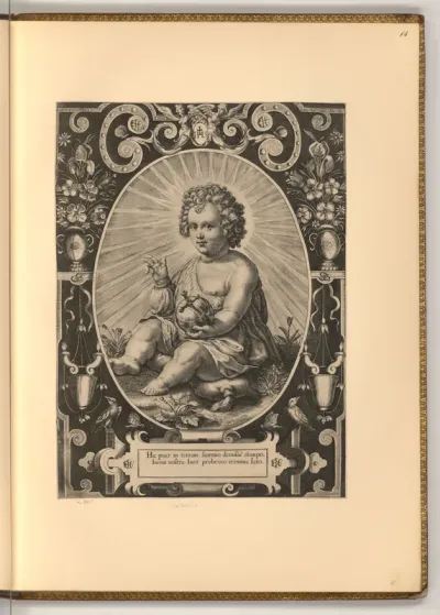 Das Jesuskind mit der Weltkugel als Salvator Mundi