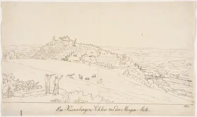 "Das Küssenberger-Schloss von der Morgen-Seite"