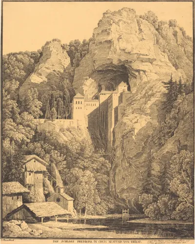 Das Schloss Prediama in Crein XII Stund: von Triest (Predjama Castle in Carniola, Twelve Hours from Trieste)