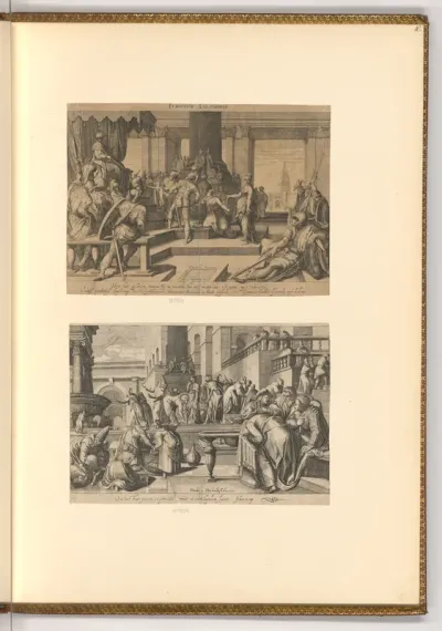 Das Urteil des Salomon; Christus und die Ehebrecherin