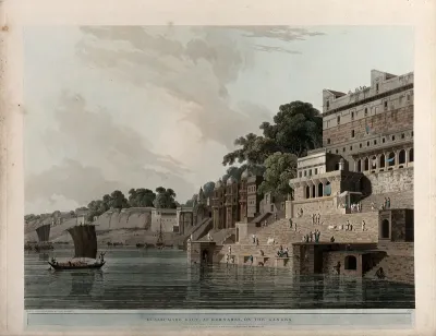 Dasasamadhi Ghat on the Ganges at Varanasi, Uttar Pradesh