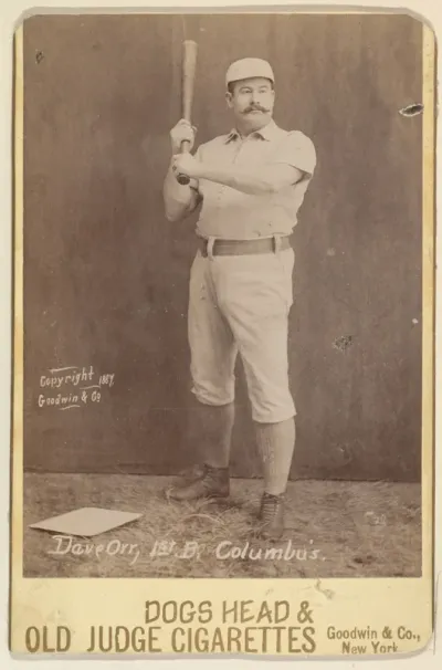 Dave Orr, 1st Base, Columbus, from the series Old Judge Cigarettes