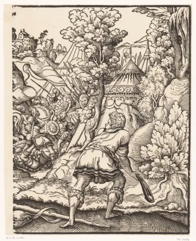 David en Goliath (rechterhelft)