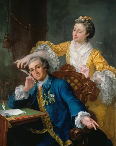 David Garrick (1717 79) with his wife Eva Maria Veigel, "La Violette" or "Violetti" (1725   1822)