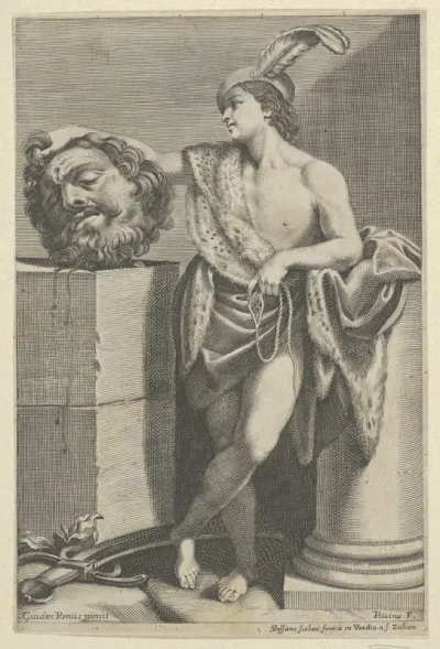 David Holding Goliath's Head