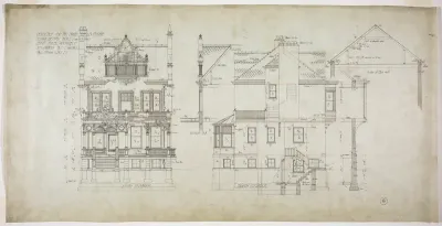 David Lewinsohn House, Chicago, Illinois, North and South Elevations