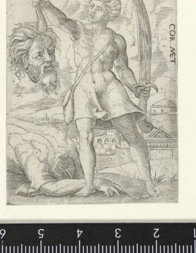 David met het hoofd van Goliat